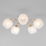 Потолочный светильник со стеклянными плафонами 30138/5 золото — изображение 3