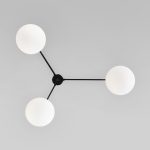 Потолочный светильник со стеклянными плафонами 70220/3 черный — изображение 3