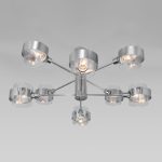 Потолочная люстра со стеклянными плафонами 70127/8 хром — изображение 3