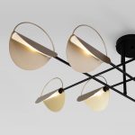 Потолочный светильник 70148/8 черный/золото — изображение 2