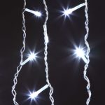 Новогодняя гирлянда бахрома белый 1,8*0,5м IP20 100-001 белый — изображение 3