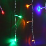 Новогодняя гирлянда бахрома мульти 1,8*0,5м IP20 100-001 — изображение 2