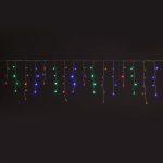 Новогодняя гирлянда бахрома мульти 1,8*0,5м IP20 100-001 — изображение 3