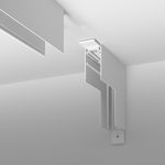 Slim Magnetic Коннектор угловой внутренний для накладного шинопровода белый 85091/00 — изображение 2