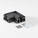 Slim Magnetic Коннектор угловой внутренний для шинопровода в натяжной потолок 85204/00 (черный) 85205/00 — изображение 2