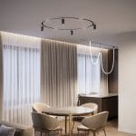 Slim Magnetic Трековый светильник 12W 4200K Comfi (чёрный) (⌀ 1200мм) 85189/01 — изображение 3