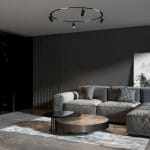 Slim Magnetic Трековый светильник 12W 4200K Comfi (чёрный) (⌀ 800мм) 85188/01 — изображение 3