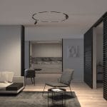 Slim Magnetic Трековый светильник 20W 4200K Comfi (чёрный) (⌀ 1200мм) 85190/01 — изображение 3