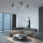 Slim Magnetic Трековый светильник 20W 4200K Comfi (чёрный) (⌀ 800мм) 85187/01 — изображение 3