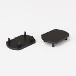 Slim Magnetic Заглушка для шинопровода Round (черный) (2шт) 85134/00 — изображение 2