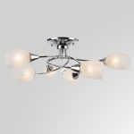 Светильник потолочный с белыми плафонами 2275/6 хром — изображение 2