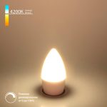Светодиодная лампа "Свеча" Dimmable C35 7W 4200K E27 BLE2775