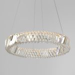 Светодиодная хрустальная люстра 101004 LED никель хрусталь Strotskis