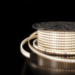 Светодиодная лента 220 В 18 Вт/м 180 Led/м 2835 IP65, дневной белый 4200К, 50 м Лента светодиодная 220V 18W 180Led 2835 двухрядная IP65 дневной белый, 50 м