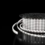 Лента светодиодная 220V 8W 60Led 2835 IP65 6500 холодный белый, 50 м (LS014 220V)