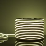 Гибкий неон LS001 220V 9.6W 120Led 2835 IP67 6500K односторонний холодный белый, 50 м
