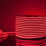 Гибкий неон LS001 220V 9.6W 120Led 2835 IP67 односторонний красный, 50 м