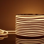 Гибкий неон LS001 220V 9.6W 120Led 2835 IP67 3300K односторонний теплый белый, 50 м
