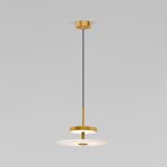 Светодиодный подвесной светильник с мраморным рассеивателем 40342 LED латунь