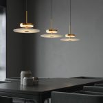 Светодиодный подвесной светильник с мраморным рассеивателем 40342 LED латунь — изображение 2