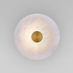 Светодиодный светильник с мраморным рассеивателем 40340 LED латунь