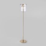 Торшер со стеклянным плафоном 01171/3 золото