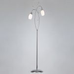 Торшер со стеклянными плафонами 22080/2F хром