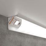 Угловой алюминиевый профиль для светодиодной ленты LL-2-ALP008