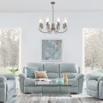 Умная классическая подвесная люстра 60117/8 никель — изображение 4