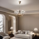 Умная люстра с декором из керамики 101012/6 — изображение 4