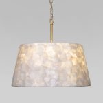 Умная люстра с перламутром 101013/5 латунь/перламутр — изображение 2