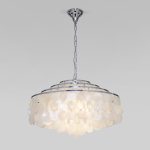 Умная люстра с перламутром 3535/6 хром / перламутр