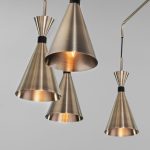 Умная люстра в стиле лофт 316/10 латунь / черный — изображение 3