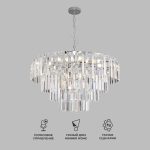 Умная подвесная хрустальная люстра 10130/10 хром — изображение 2