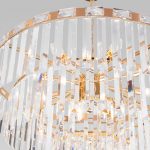 Умная подвесная хрустальная люстра 10130/10 золото — изображение 3