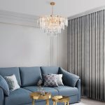 Умная подвесная хрустальная люстра 10130/10 золото — изображение 5