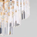 Умная подвесная хрустальная люстра 10130/8 золото — изображение 3