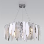 Умная подвесная люстра с фактурным стеклом 324/10