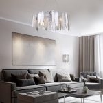 Умная подвесная люстра с фактурным стеклом 324/10 — изображение 5