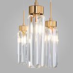 Умная подвесная люстра с хрусталем 60163/6 латунь — изображение 3