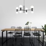 Умная подвесная люстра с плафонами 30182/8 черный — изображение 5