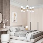 Умная подвесная люстра с плафонами 30182 латунь — изображение 5