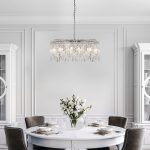 Умная подвесная люстра с прозрачным хрусталем 60159 хром — изображение 5