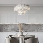 Умная подвесная люстра с прозрачным хрусталем 60160 хром — изображение 5