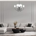 Умная подвесная люстра с тканевыми абажурами 60164/10 черный — изображение 5