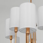 Умная подвесная люстра с тканевыми абажурами 60164/10 латунь — изображение 3