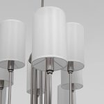 Умная подвесная люстра с тканевыми абажурами 60164/10 никель — изображение 3