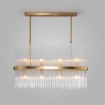 Умная подвесная люстра со стеклянным рассеивателем 486/8