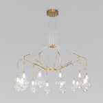 Умная подвесная люстра со стеклянными плафонами 201002/12