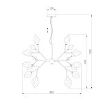 Умная подвесная люстра со стеклянными плафонами 546 Smart — изображение 5